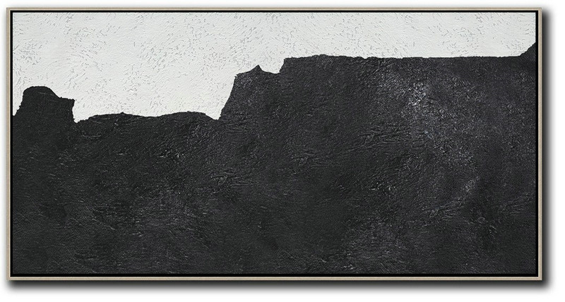 Hand Paint Large Art,Oversized Horizontal Minimal Art On Canvas - Original Abstract Painting Canvas Art